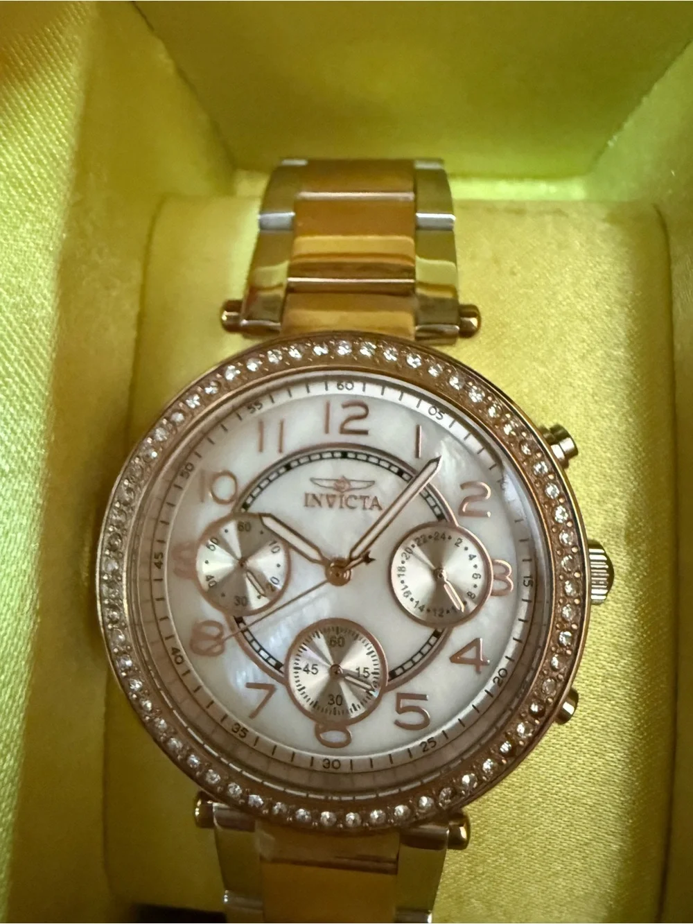 Invicta Angel Chronograph Two-Tone Watch 30966 – Like New in Box